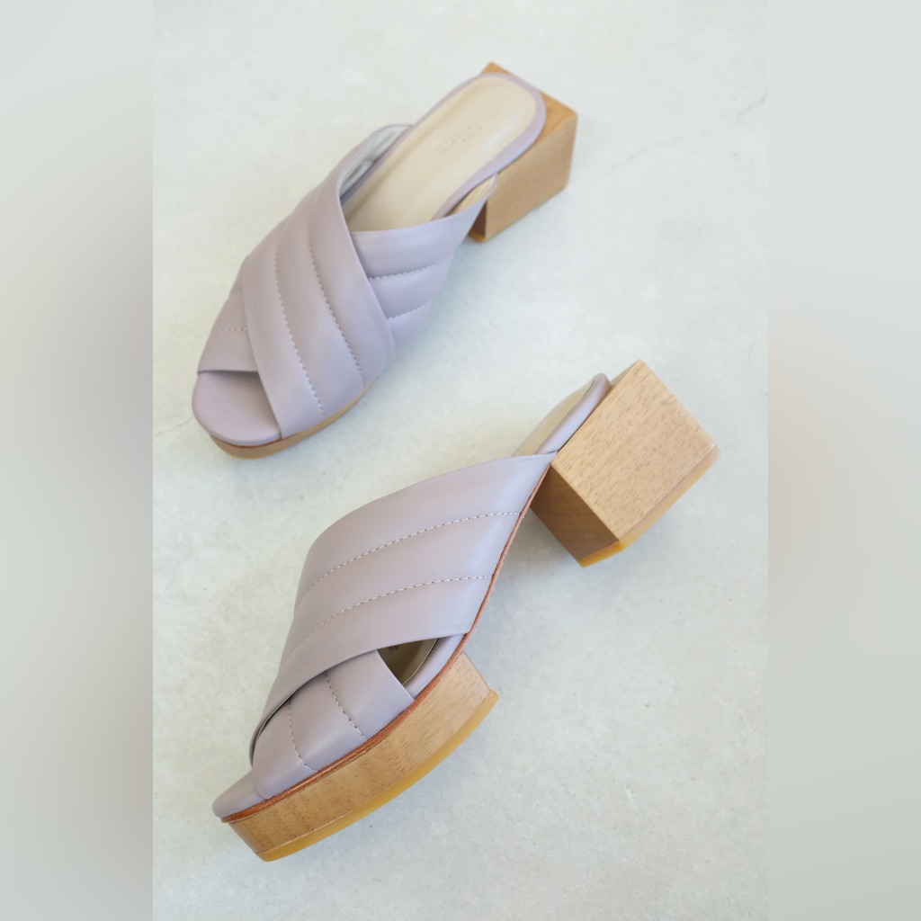 Beklina Matisse Criss Cross Lavender Clog Sandal — image 3 of 3